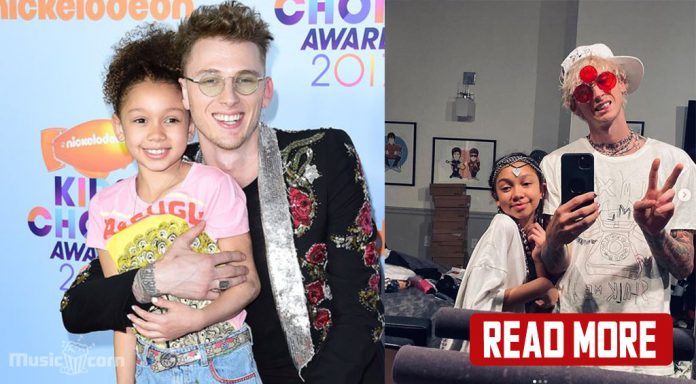 Machine Gun Kelly Twith Daughter Casie