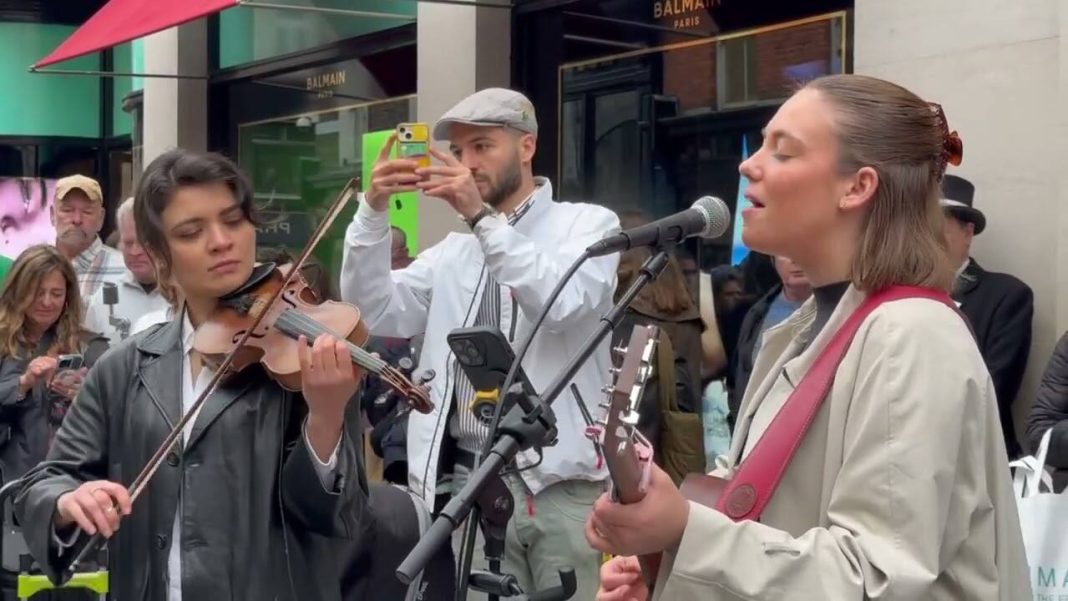 Insane Violinist Joins Allie Sherlock - Set Fire To The Rain