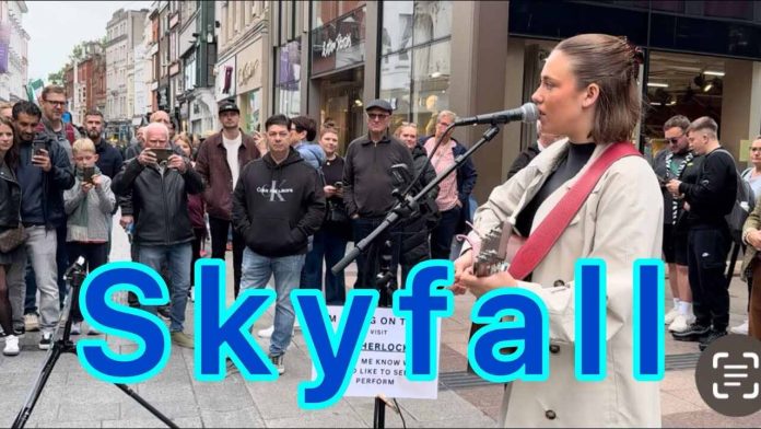 Skyfall - Allie Sherlock - Incredible Moment On Shopping Street